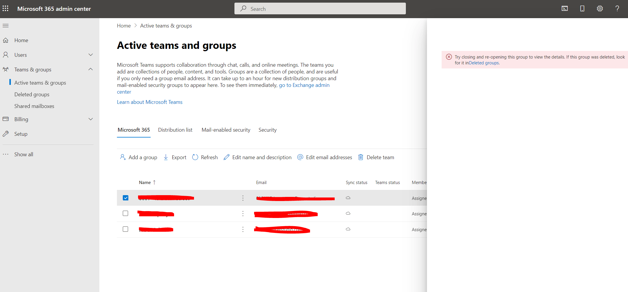 Microsoft 365 Groups Unable to Edit - "This doesn't look right" / "try ...