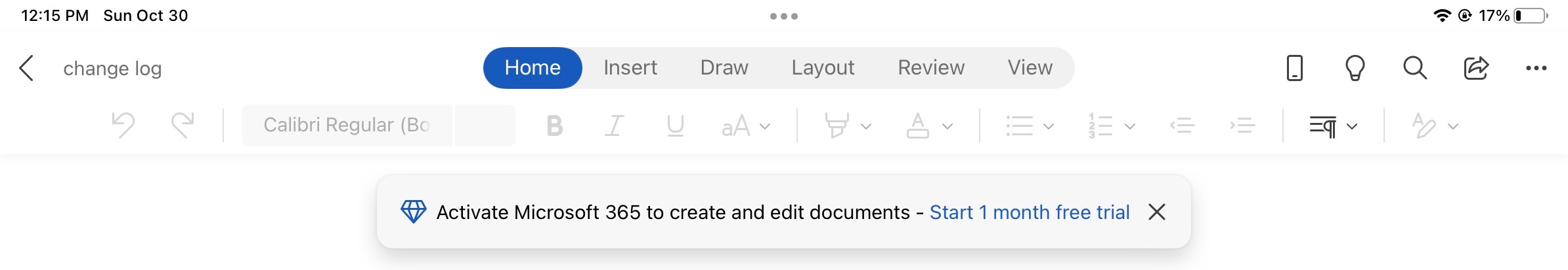 Cannot Edit Documents on Microsoft Word App for iPad? - Microsoft Q&A