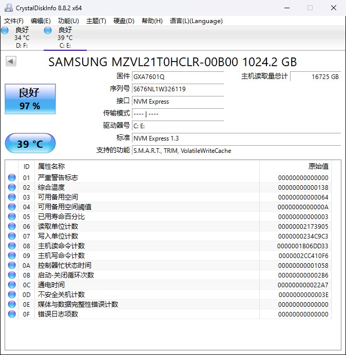 CrystalDiskInfo2