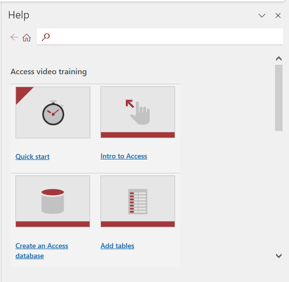 Can the Help Pane in Access be customized? We would like to add ...