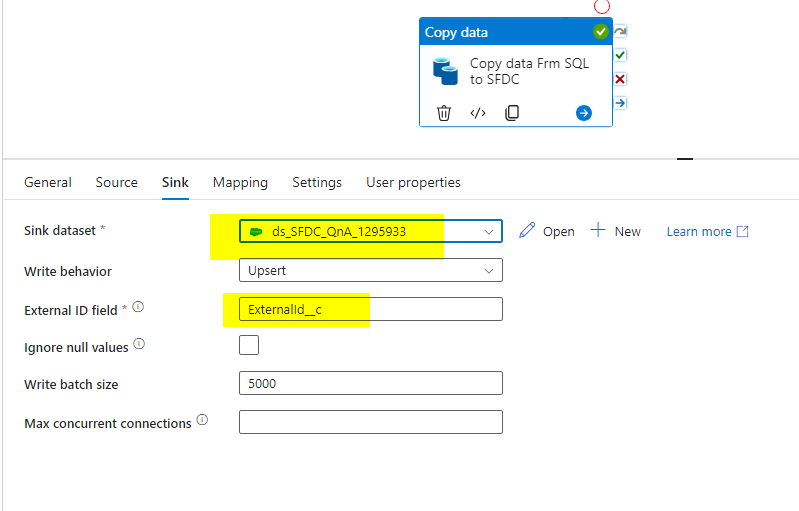 Data Upload from SQL DB TO salesforce application - Microsoft Q&A