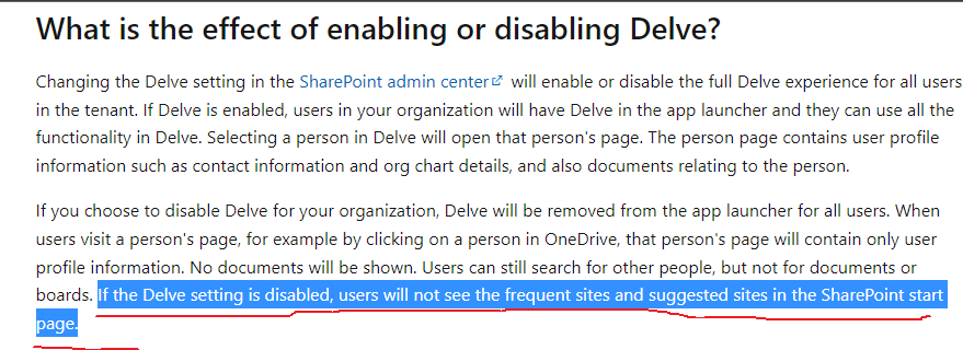Is there any way to hide frequent sites recent activity from SharePoint ...