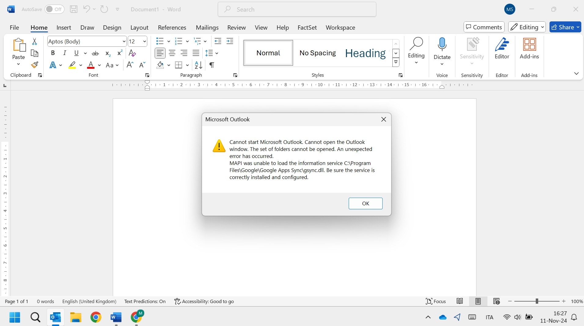 Cannot start Microsoft Outlook message after Windows update - Microsoft Q&A