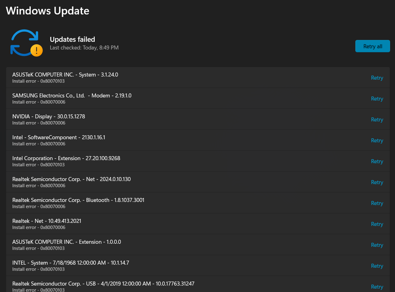 Windows update deleting drivers - Microsoft Q&A