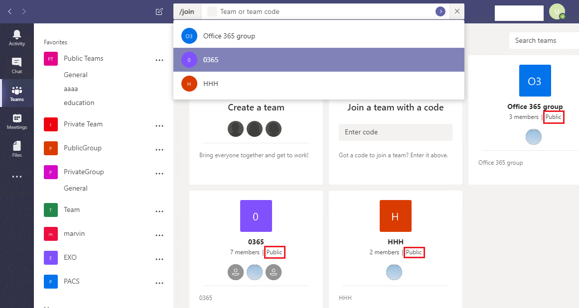 Use a code to join teams - Microsoft Q&A