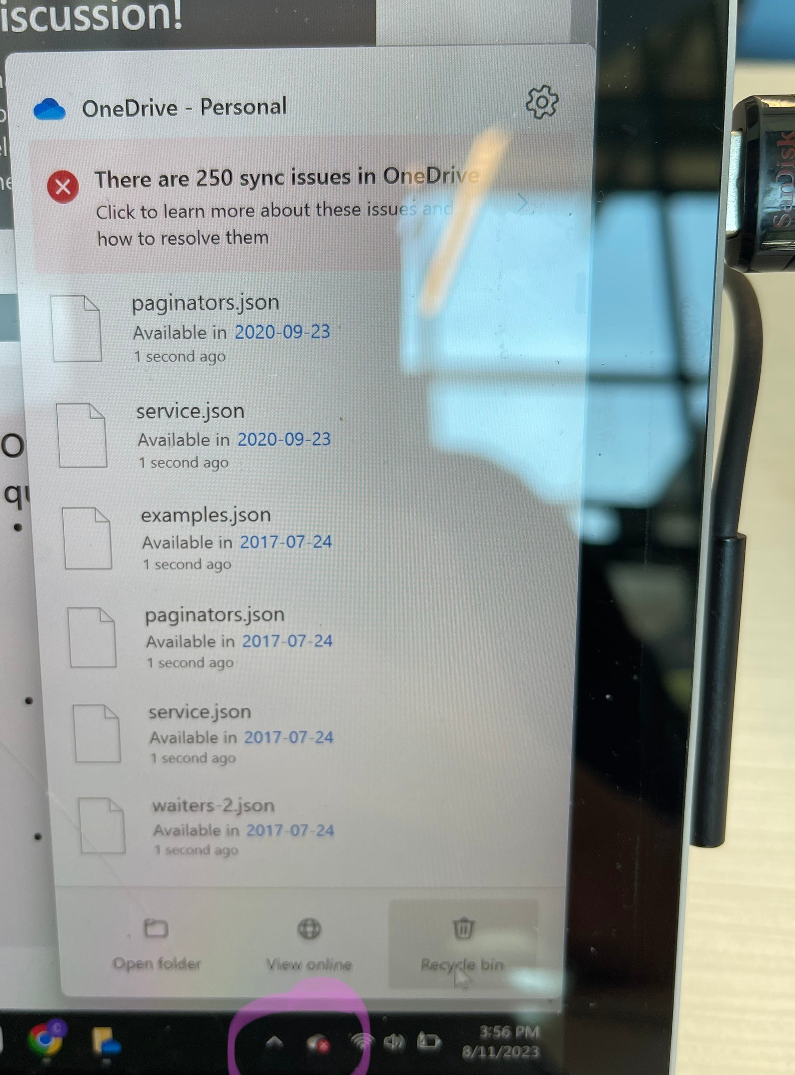Sync issues - Microsoft Q&A