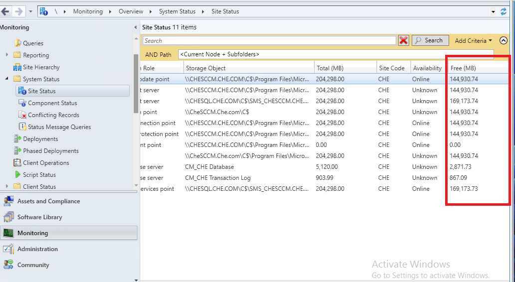 SCCM health Status - Microsoft Q&A