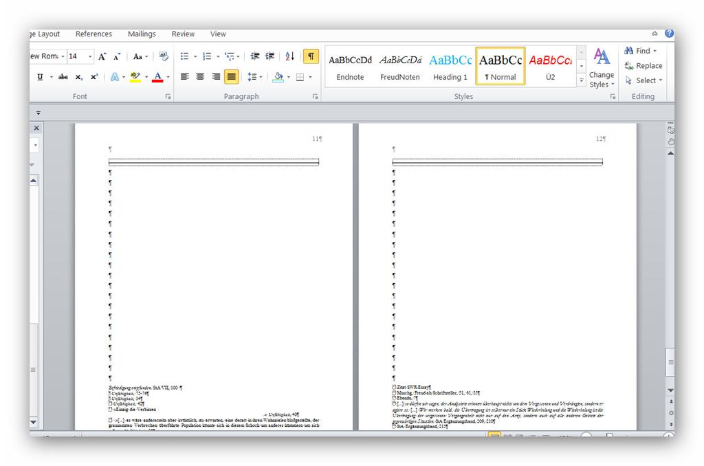 Too much space before endnotes in Word 2010 - Microsoft Q&A