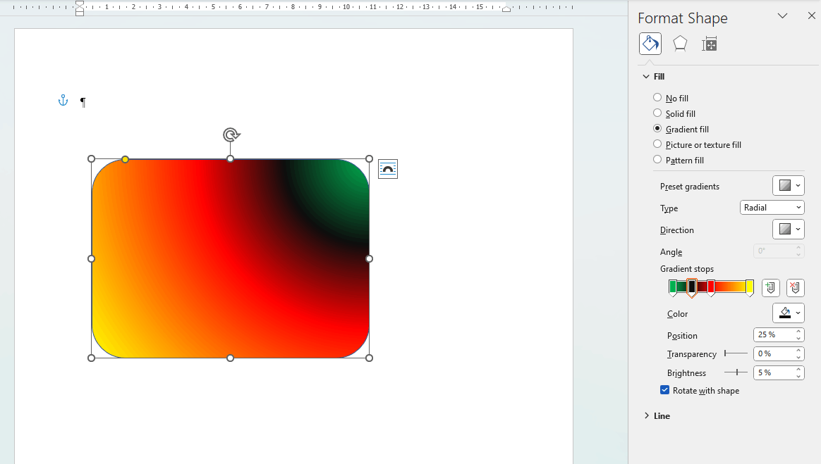 After clicking outside shape, gradient changes do not apply - Microsoft Q&A