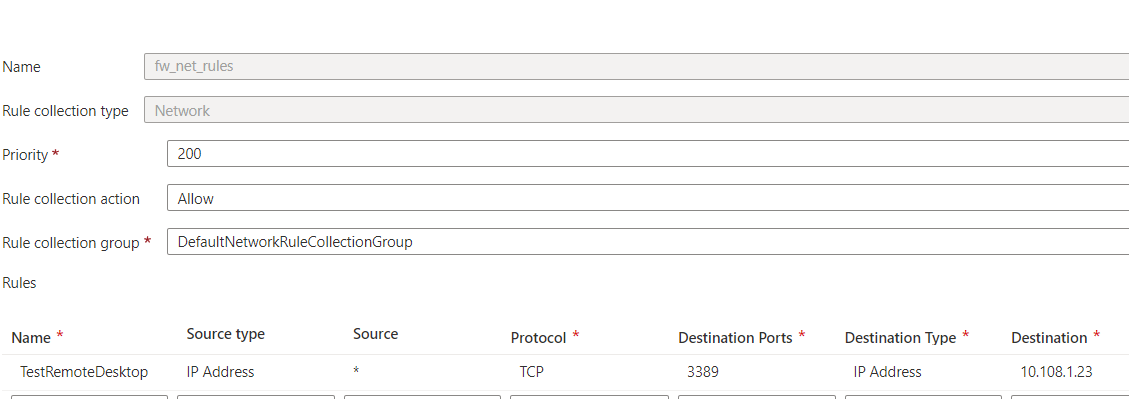 Azure Firewall Basic not fowarding to VM, 3389 - Microsoft Q&A
