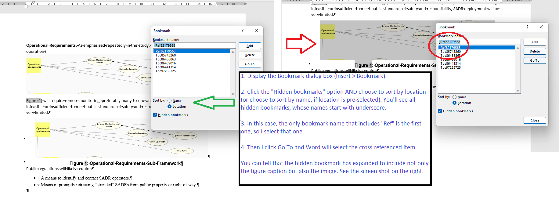 Graphics appear in Word Cross reference - Microsoft Q&A