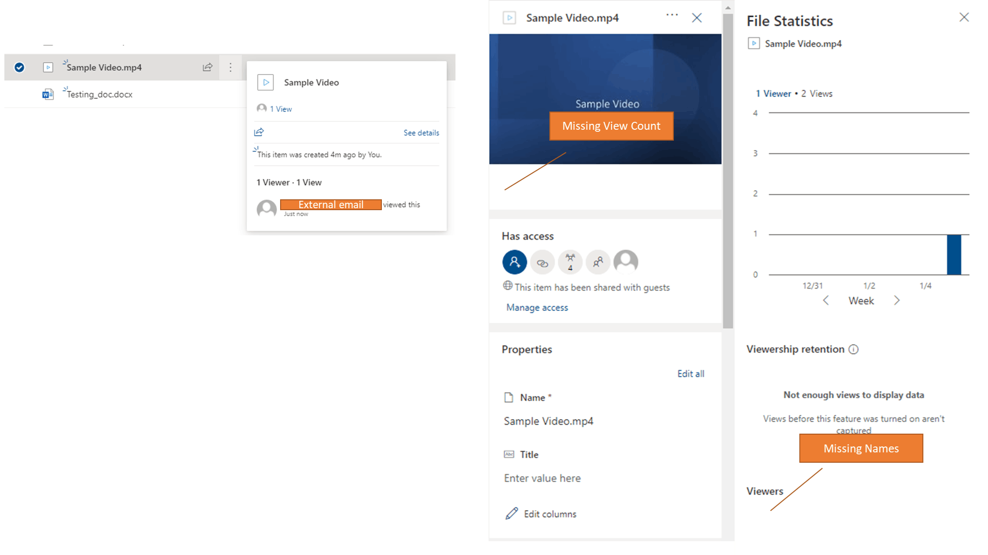 SharePoint Viewers Feature not counting extrnal user views - Microsoft Q&A