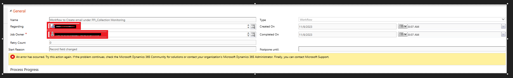 Exception: Event failed due to an exception - Microsoft Q&A