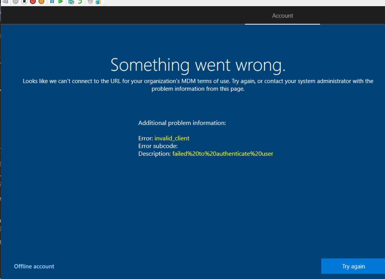 Microsoft entra ID error 0x80180018 - Microsoft Q&A Microsoft entra ID error 0x80180018 - Microsoft Q&A