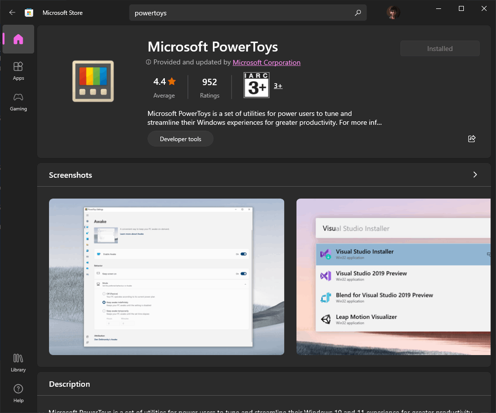 Issue with Microsoft Store Incorrectly Showing Installed App POWERTOYS ...