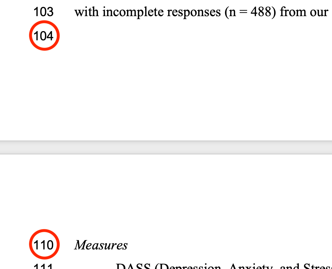 Incorrect Line Numbering with Tracked Changes - Microsoft Q&A