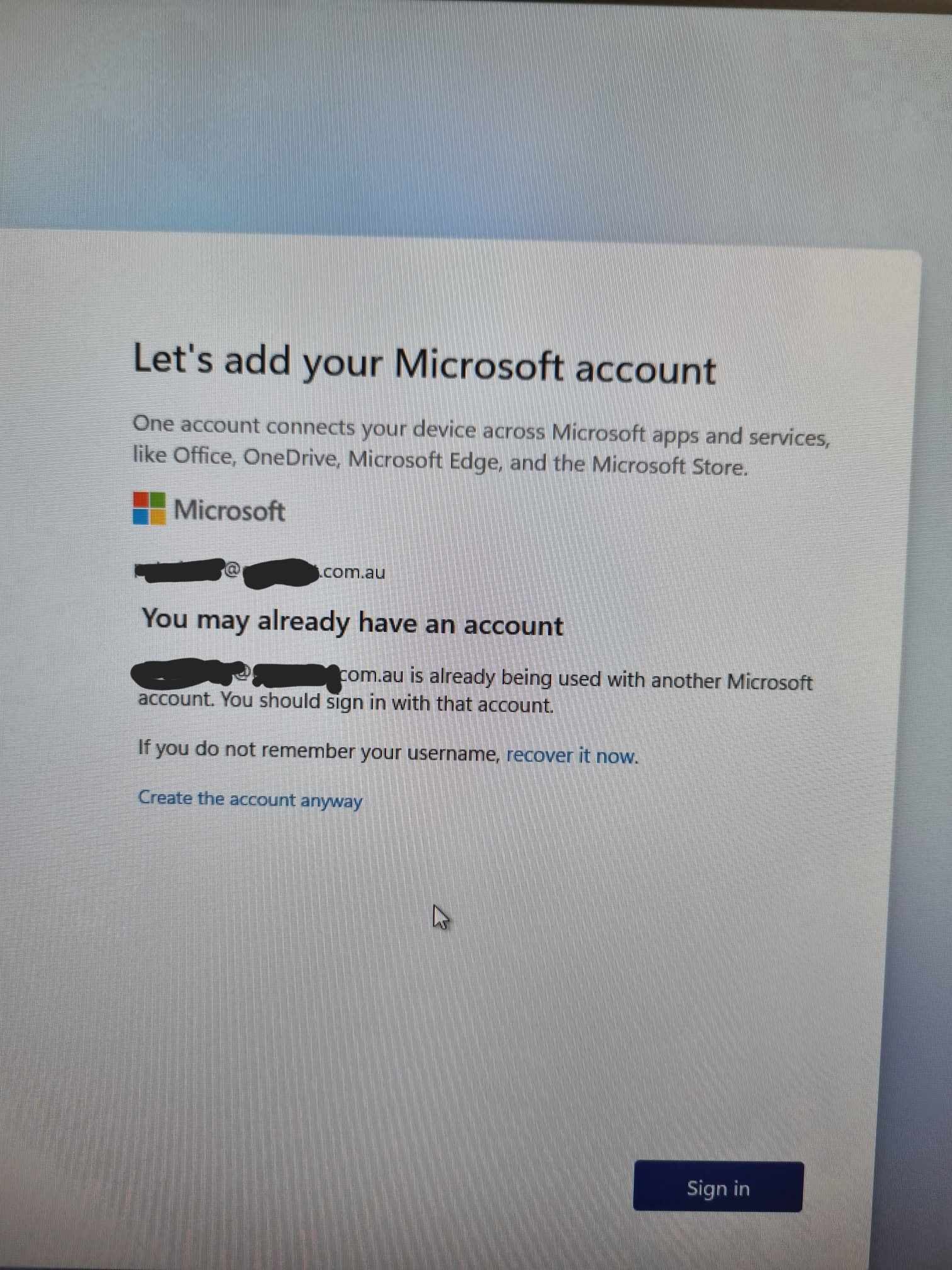 I can't log into my micrsoft account on my new computer - Microsoft Q&A