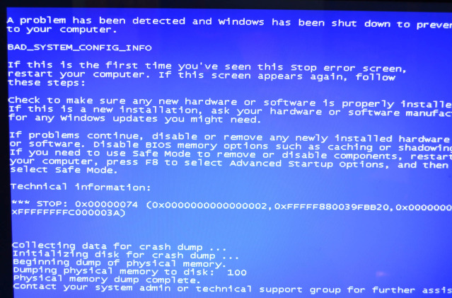 ERROR: BAD_SYSTEM_CONFIG_INFO Windows 7 - Microsoft Q&A