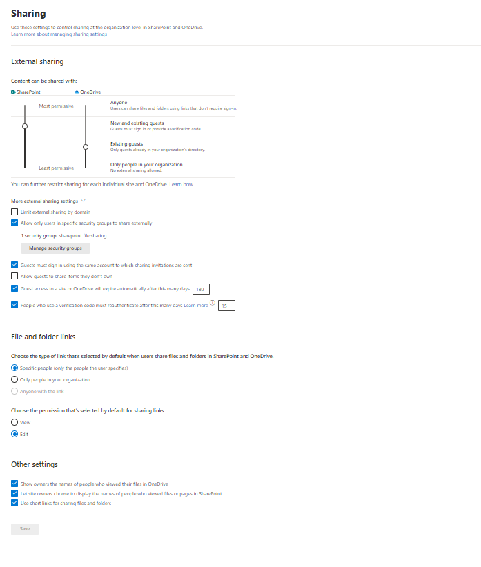 Problems getting Sharepoint in O365 external sharing woring Microsoft Q&A