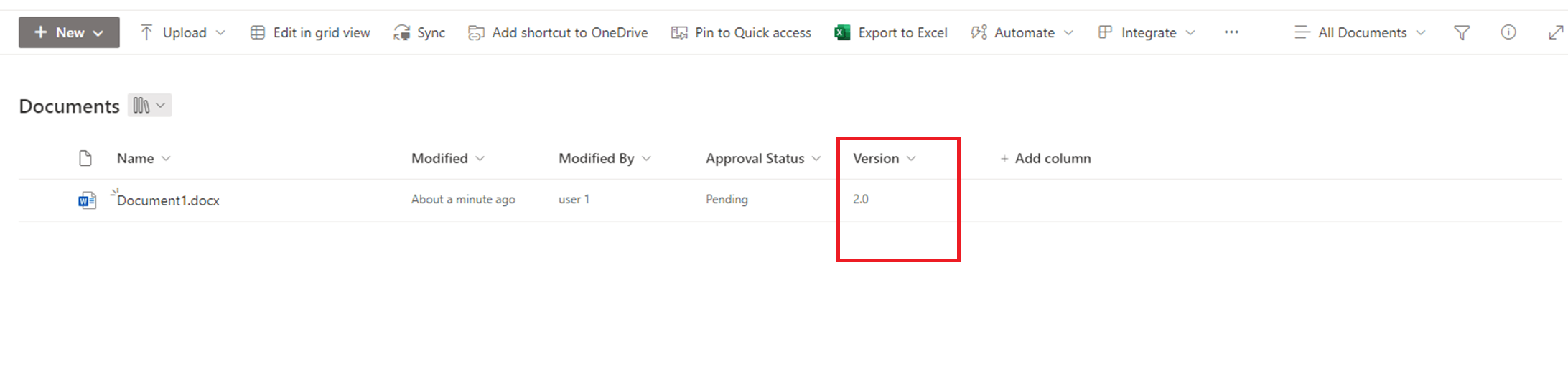How to add the Version number to a SharePoint document library ...