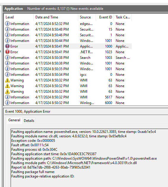 How do i fix all of these error faulting application WINDOWS