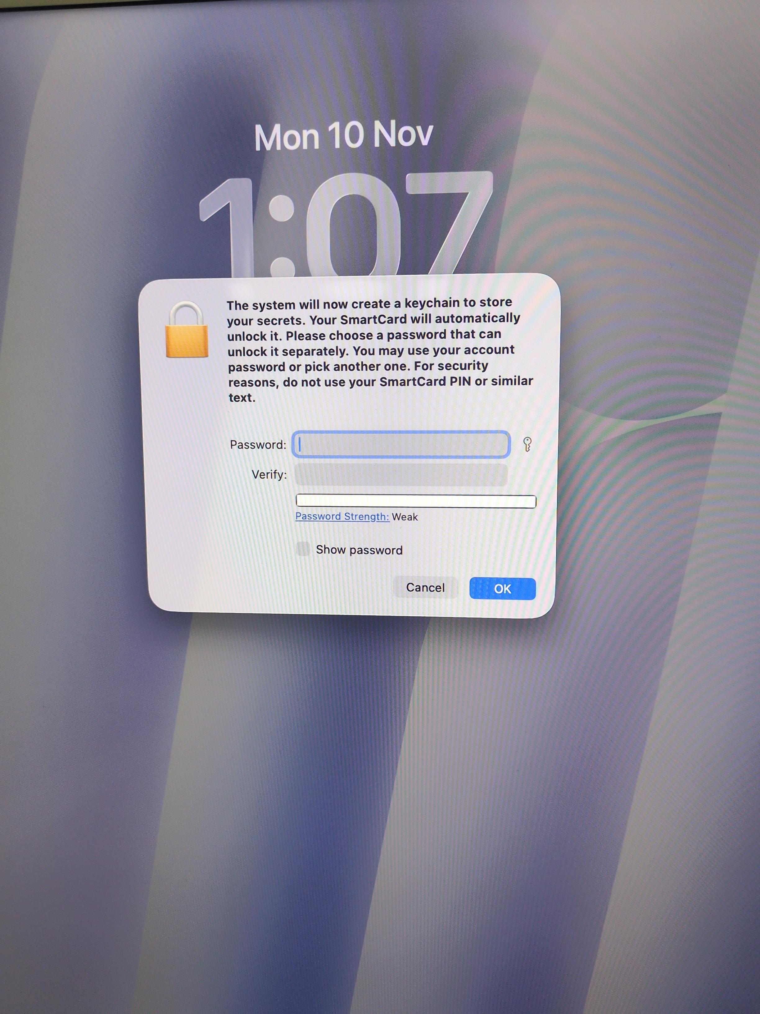 Platform SSO Keychain