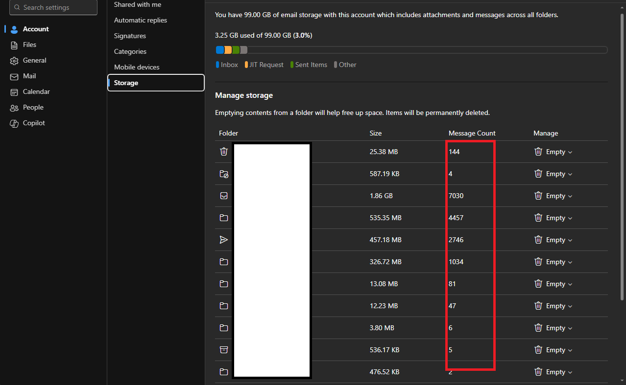 Mail Count from Shared Mailbox!!! - Microsoft Q&A