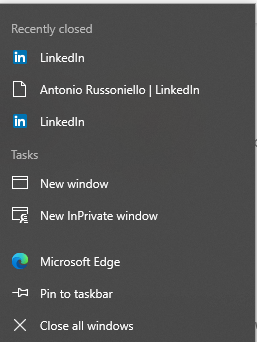 A new Edge icon appears in the task bar after opening Edge - Microsoft Q&A