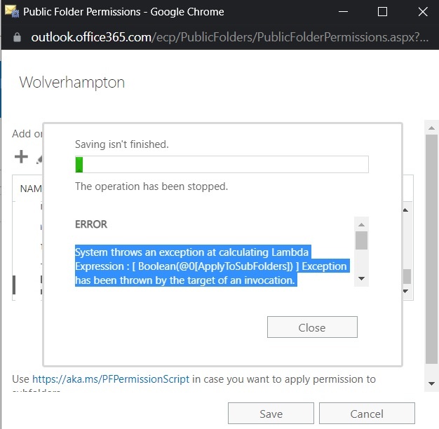 Unable to change or Assign Permission to Public folders from Exchange ...