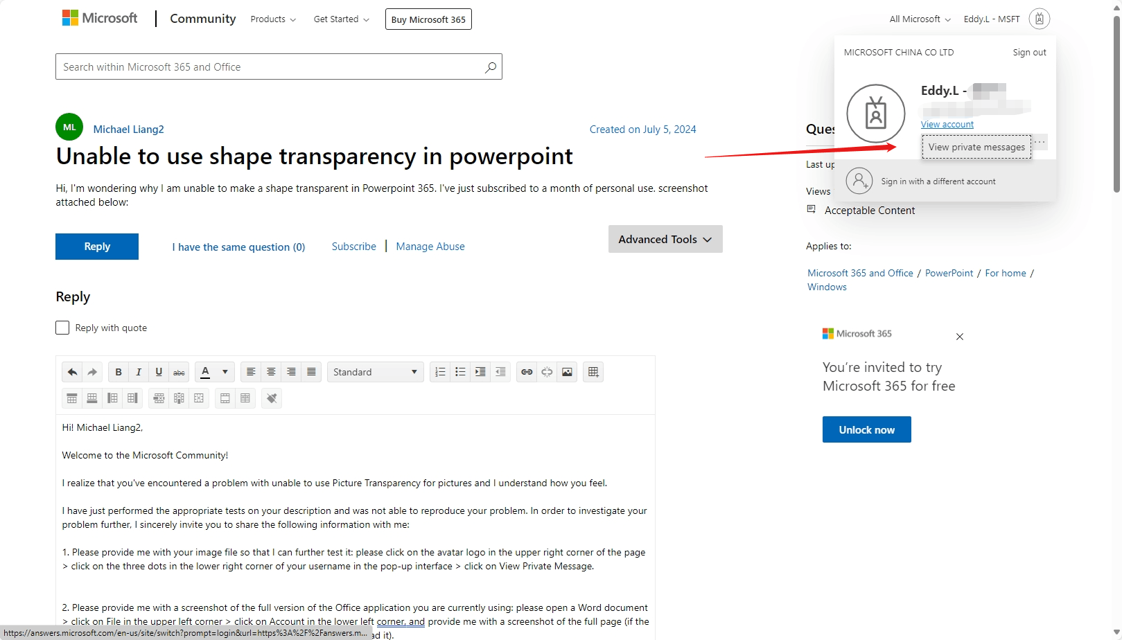 Unable to use shape transparency in powerpoint - Microsoft Q&A