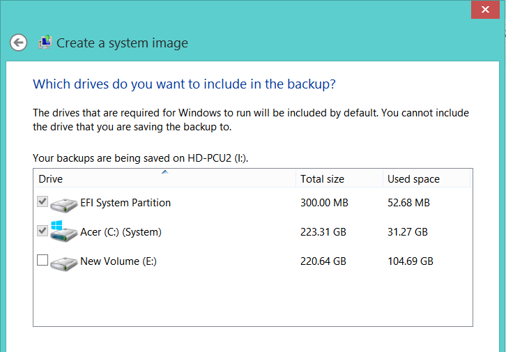 Windows System Image Backup Issues - Microsoft Q&A