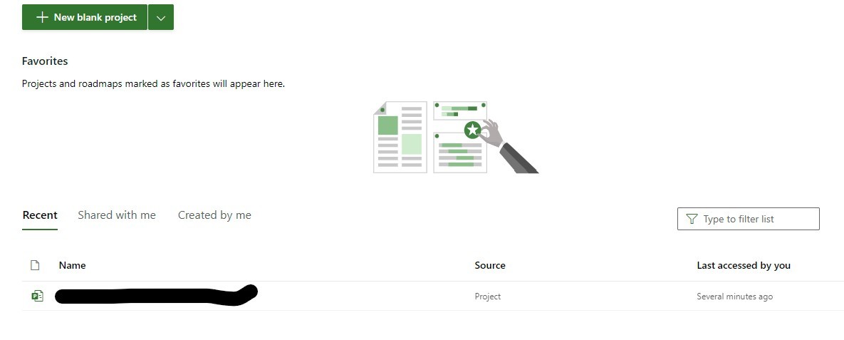Created project using Trial of Microsoft Project 1 , bought license to ...