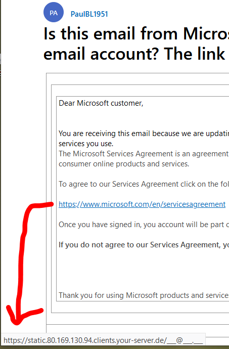 Is this email from Microsoft real, or is it a scam to highjack my email ...