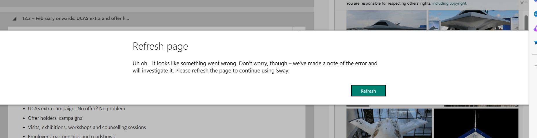 Constant error messages with Sway - Microsoft Q&A