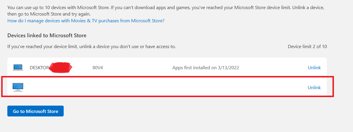 After replacing damaged SSD on my laptop, I don't see laptop in the MS ...
