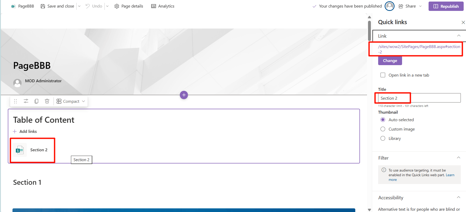 Sharepoint Navigation Tab - Microsoft Q&A