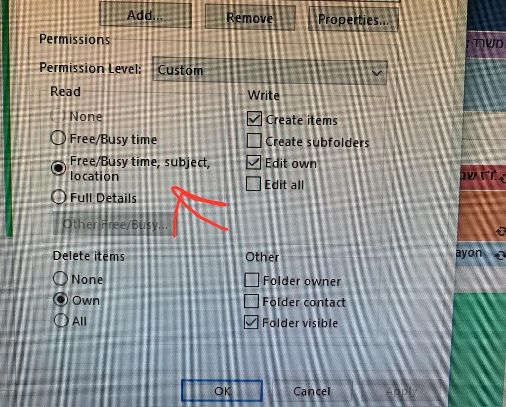 Cannot manage the calendar with the write permissions - Microsoft Q&A