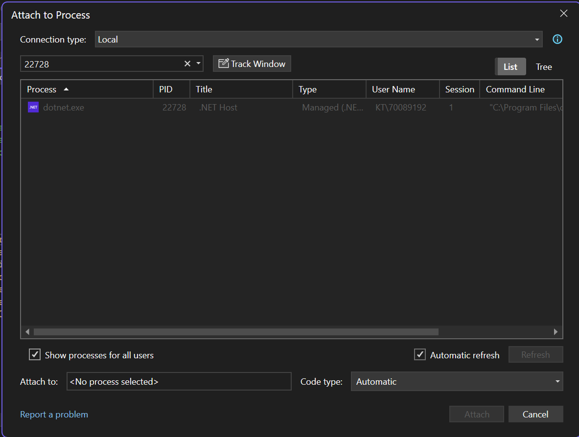 attach process