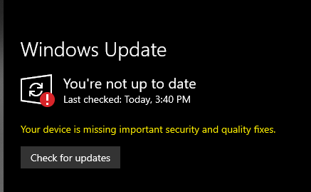 My windows pc is not updating - Microsoft Q&A