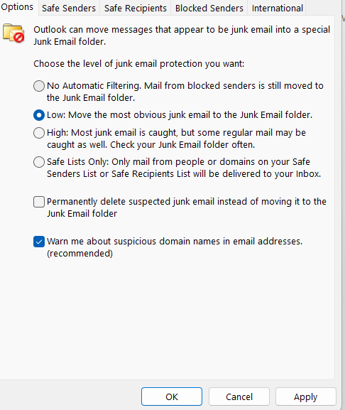 Microsoft Outlook: Some emails that I send are going to my "JUNK ...