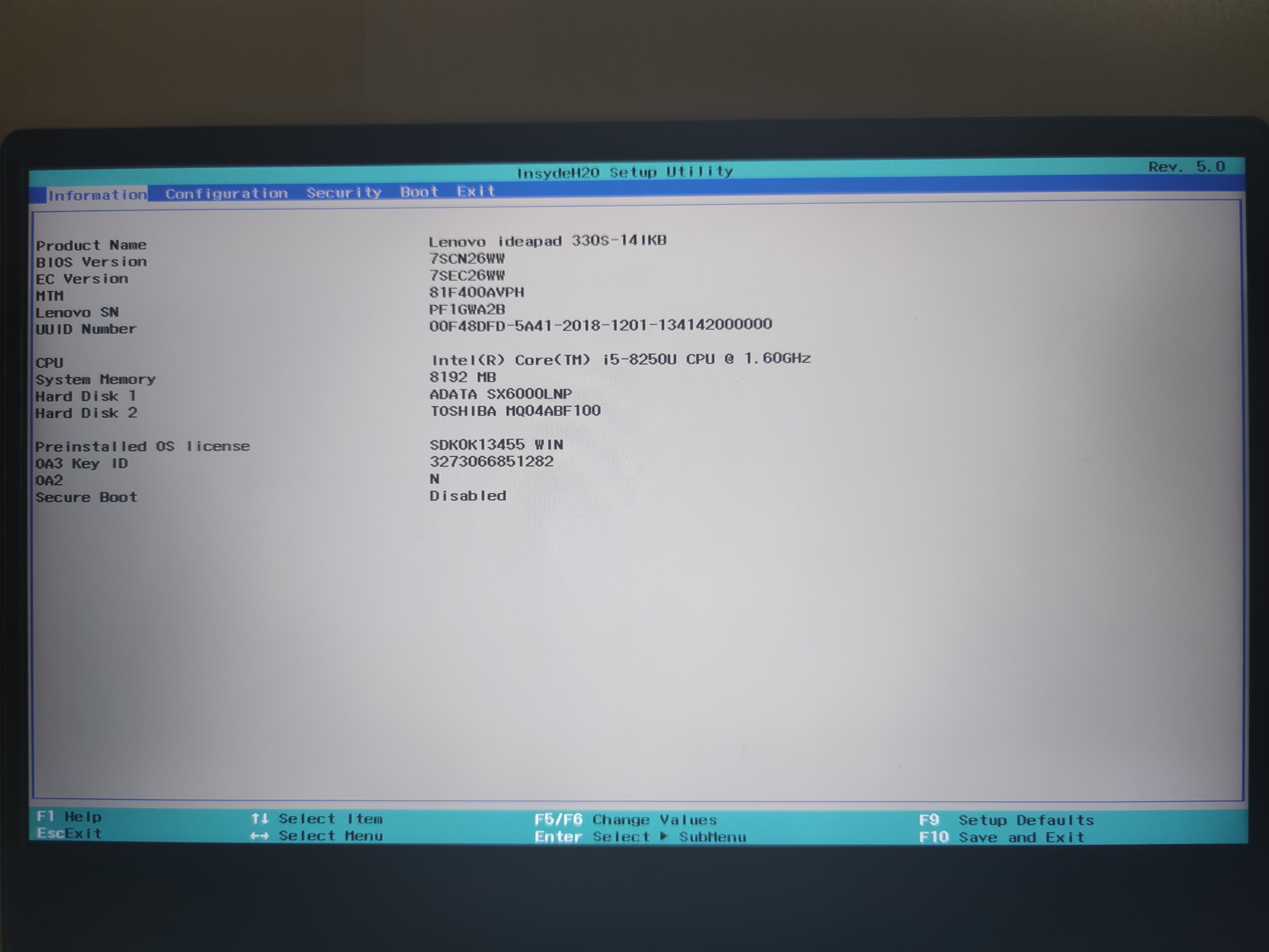 Error 0xc0000185 on Lenovo Ideapad - Microsoft Q&A