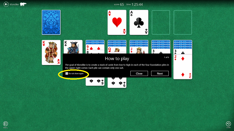 how do I stop those annoying popups when I'm playing solitaire ...