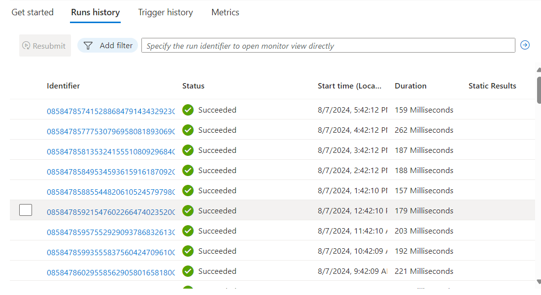I have created a Logic App that calls an Azure Function, but I've ...