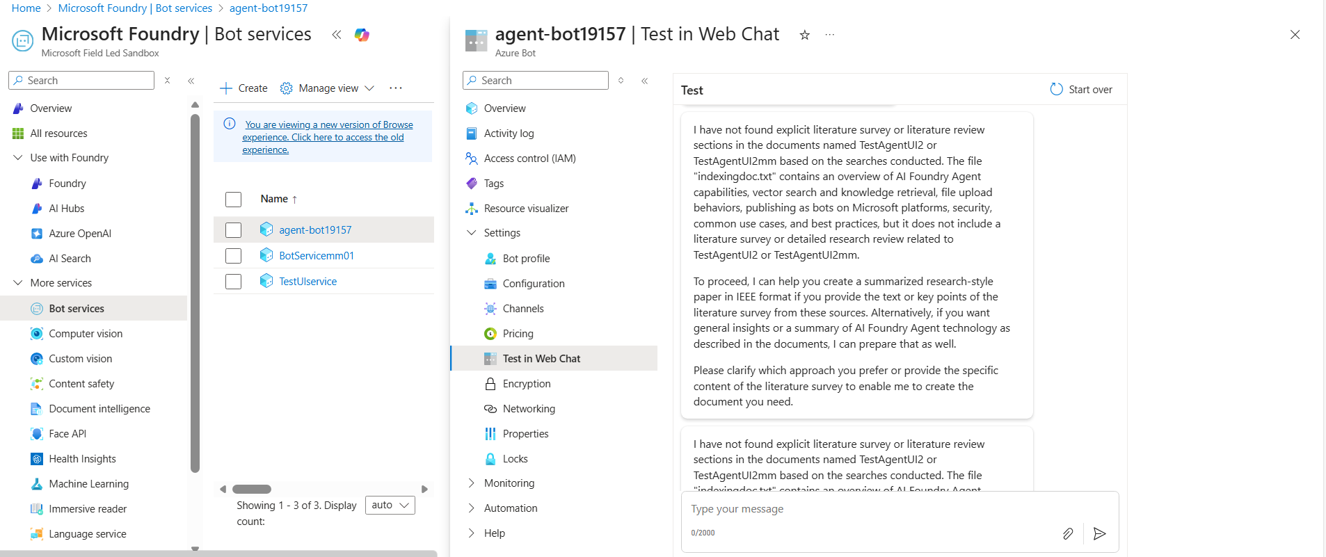 AI Foundry Agent Publish to 365 and Teams as a Bot Service - Microsoft Q&A