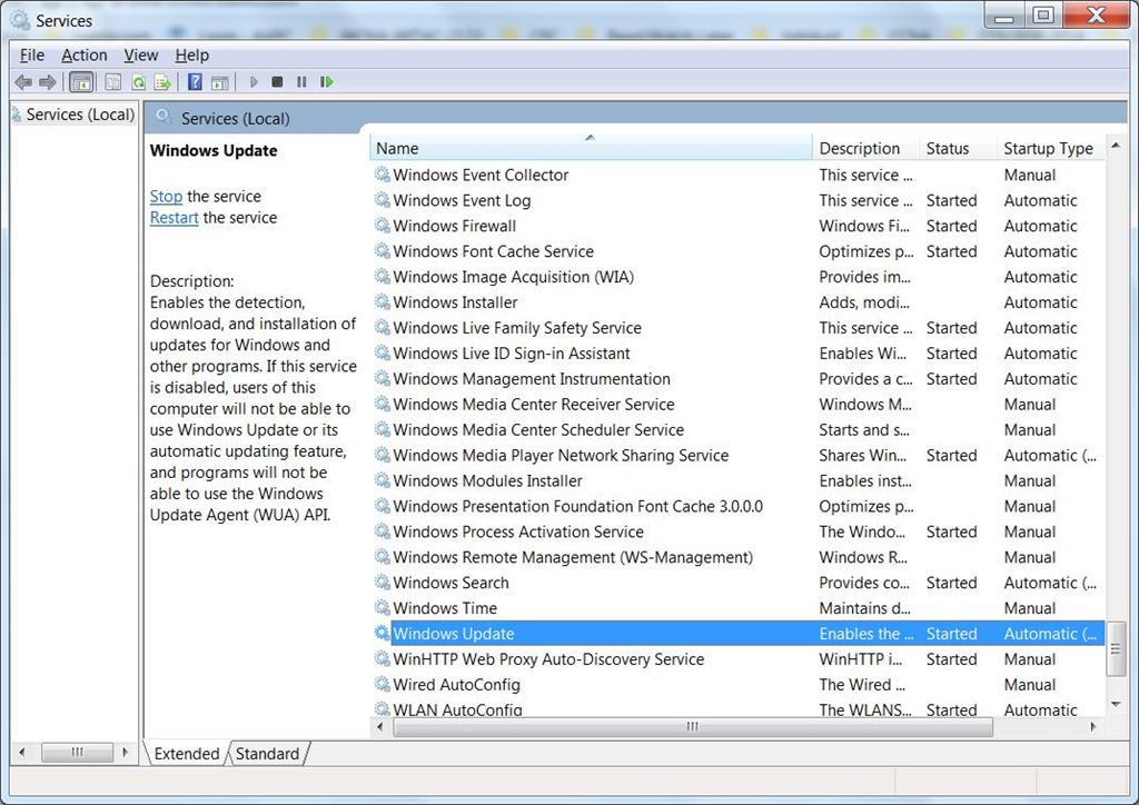 How to fix "Windows Update cannot currently check for updates, because ...
