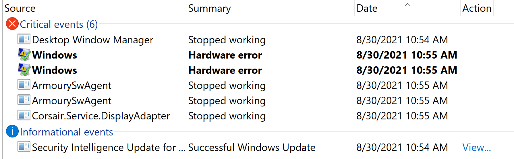 appmodel runtime error 65 - Microsoft Q&A