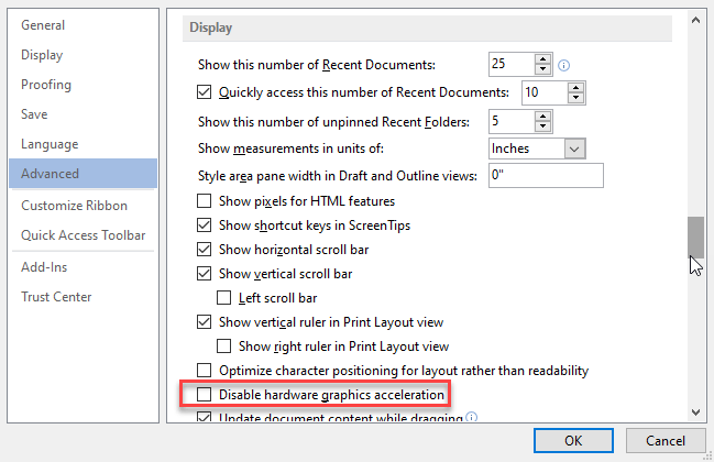 Word 2019 not rendering text properly as you type - Microsoft Q&A