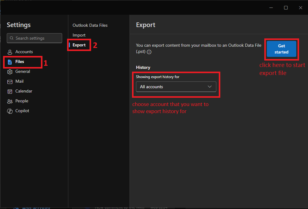 How do I create a data file using Microsoft Home and Business 2024 ...