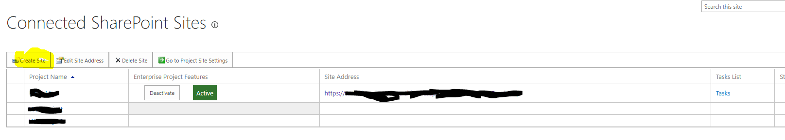 PWA - Add New SharePoint Site - Microsoft Q&A