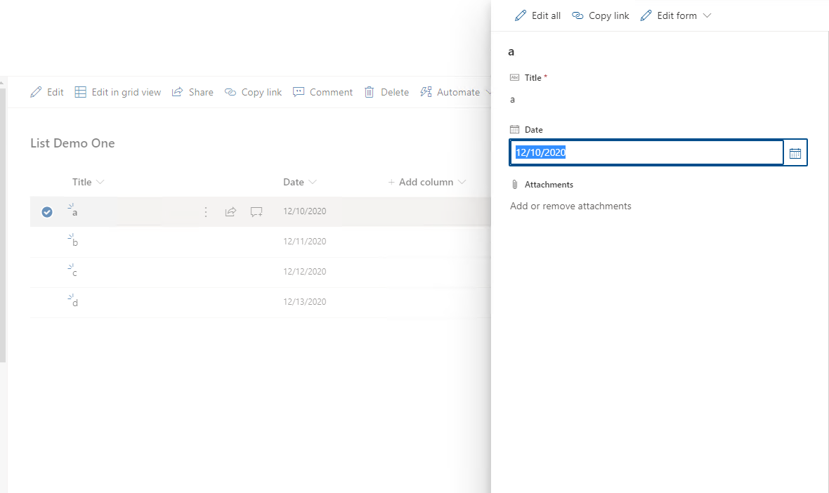 Sharepoint List Bug? Missing Dates in Date fields in bulk edit and edit ...